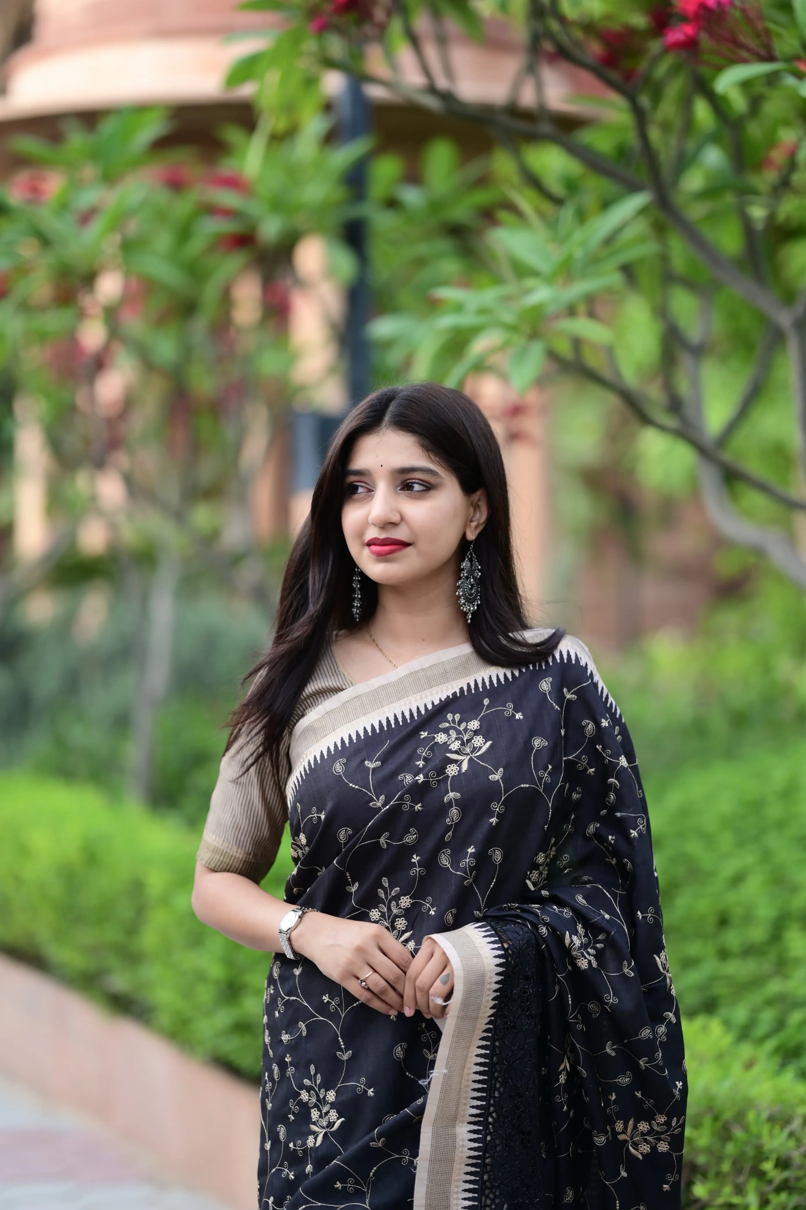 Buy Soft Cotton Tusser Premium Saree in Surat - Reseller Bazzar